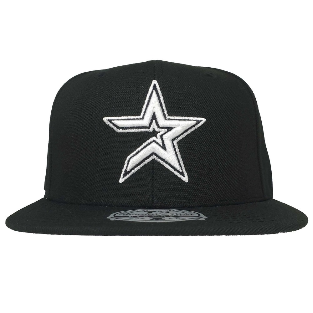 Houston Astros Mitchell & Ness MLB Fitted 7 3/4 Flatbill Cap Hat 3D Logo NWT